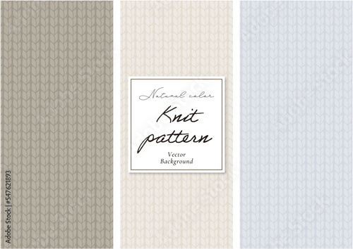 Knit pattern