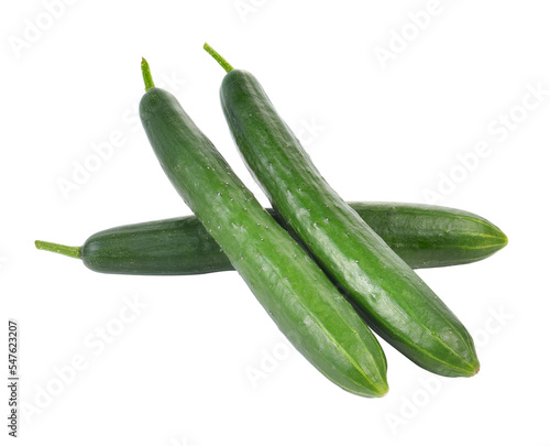fresh cucumbers isolated on transparent png