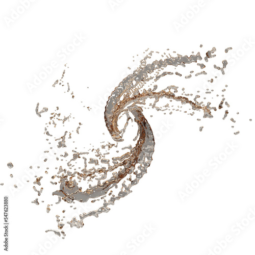 Cola spash illustration design art