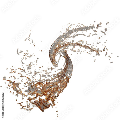 Cola spash illustration design art