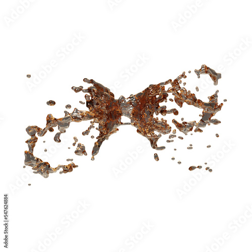 Cola spash illustration design art