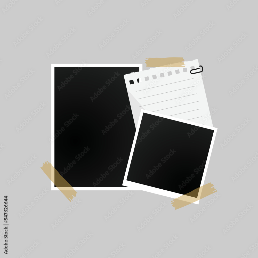 Elegant photo frame mockup mood board design Elegant photo frame mockup mood board design