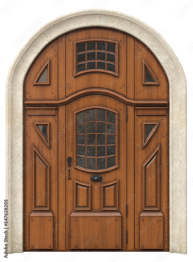 Entrance classic doors for the house