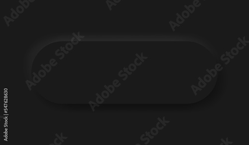 Black Neumorphism soft UI Design for Web design, Application UI and more, Blank button, Vector.