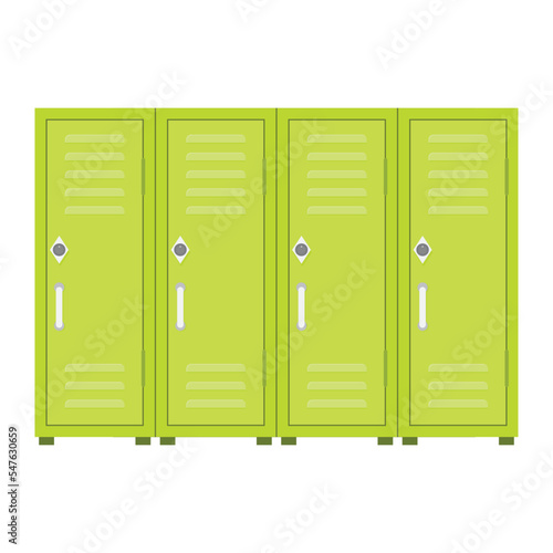 Lockers in dressing room for gym college or fitness center