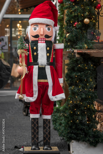Photography Christmas nutcracker, decorative nutcracker figurines most commonly made to resemble a toy soldier
