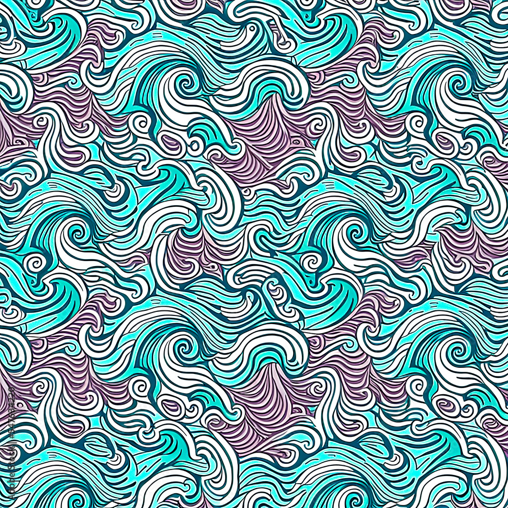 ditsy wave pattern