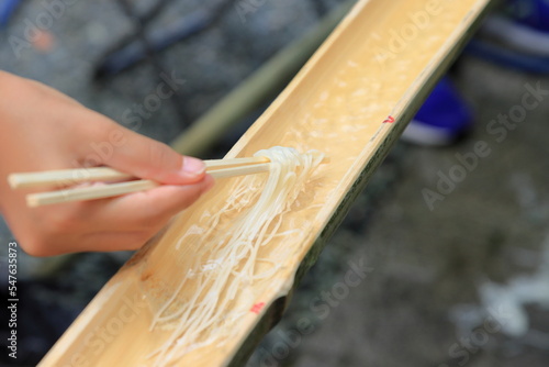 流しそうめん photo