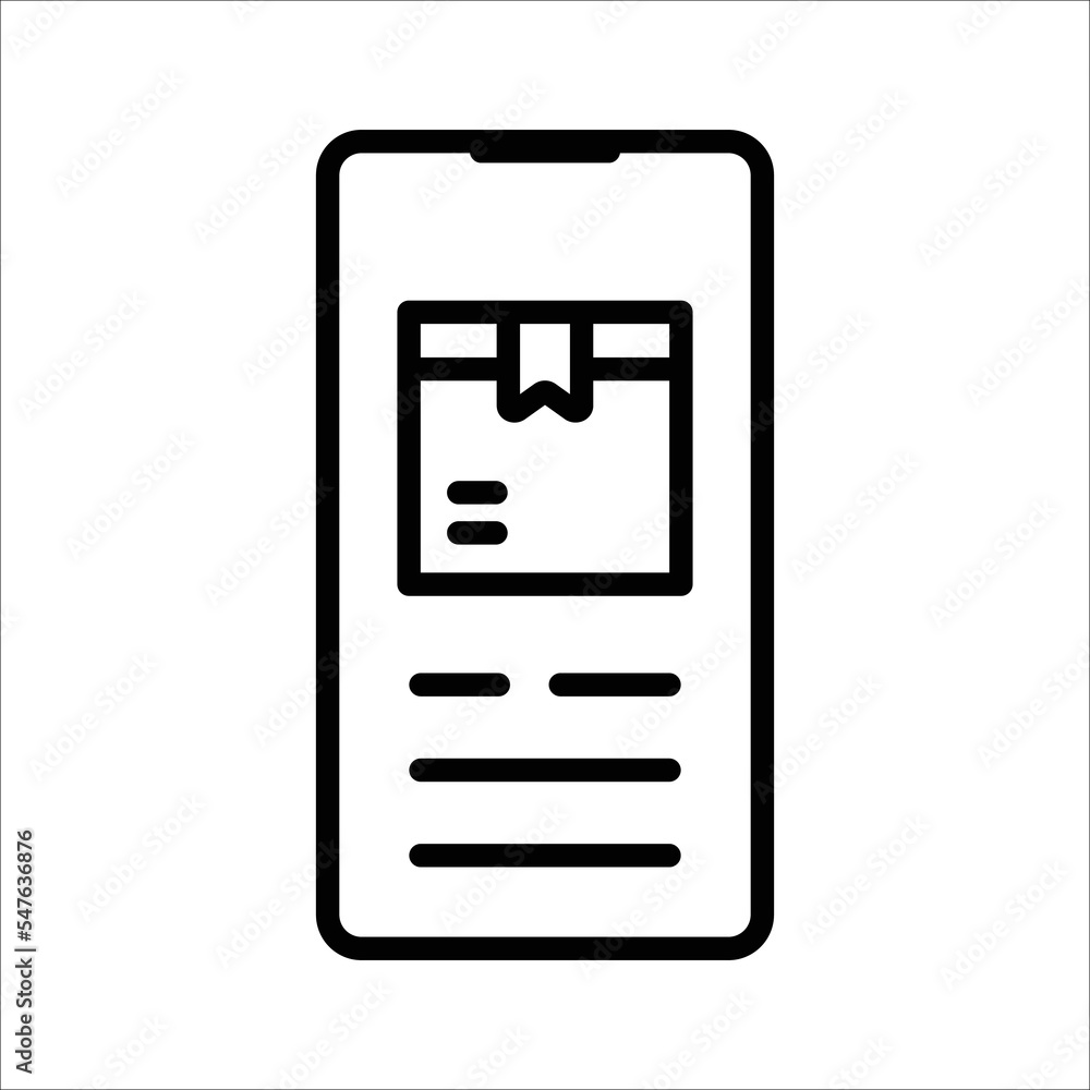 Parcel delivery application. Concept for delivery service. Vector illustration Parcel delivery application. Concept for delivery service. Vector illustration