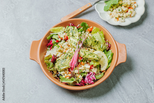 Fresh and Delicious Chicken Breast Barley Salad