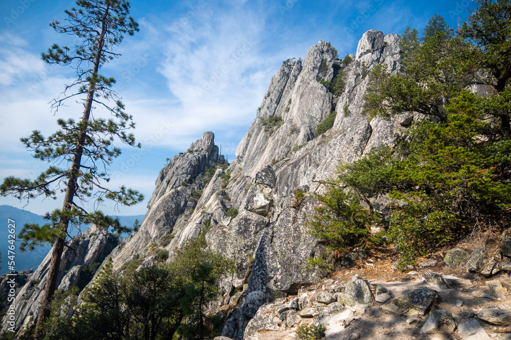 Rock Formations at Castle Crag State Park in California