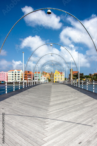 Emma bridge in Willemstad, Curasao photo