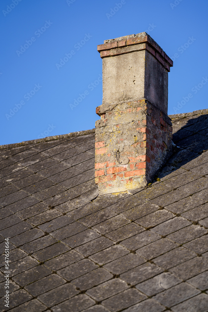 old countryside building architecture details