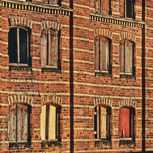 old building bricks facade