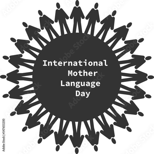 International mother language day, mother language day special symbol vector