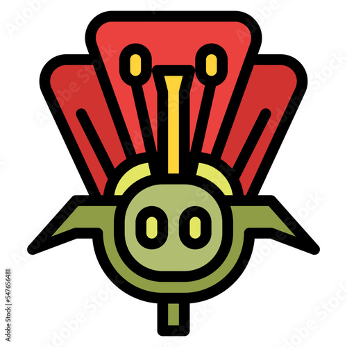 biology flower fertilization science icon