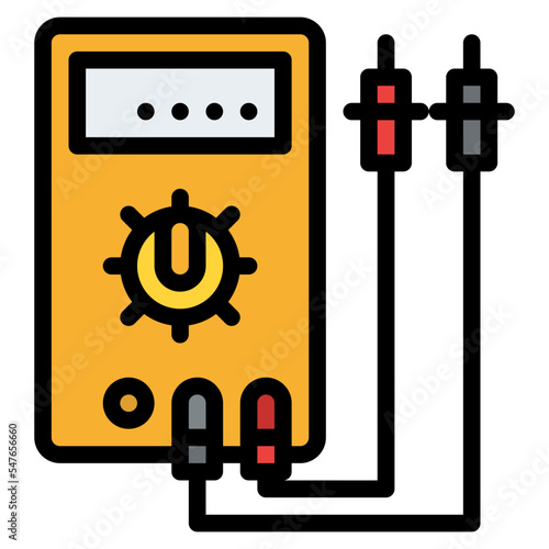 multimeter electronic measuring science icon