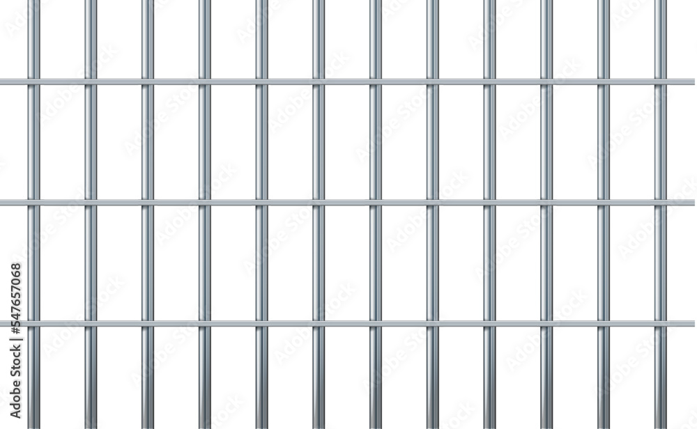 custom made wallpaper toronto digitalPrison bars isolated on white. Vector prison bars illustration. freedom concept.