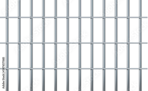 Fényképezés Prison bars isolated on white
