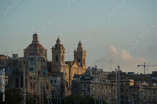 Malta The Three Cities at sunset - Vittoriosa, Senglea & Cospicua photo