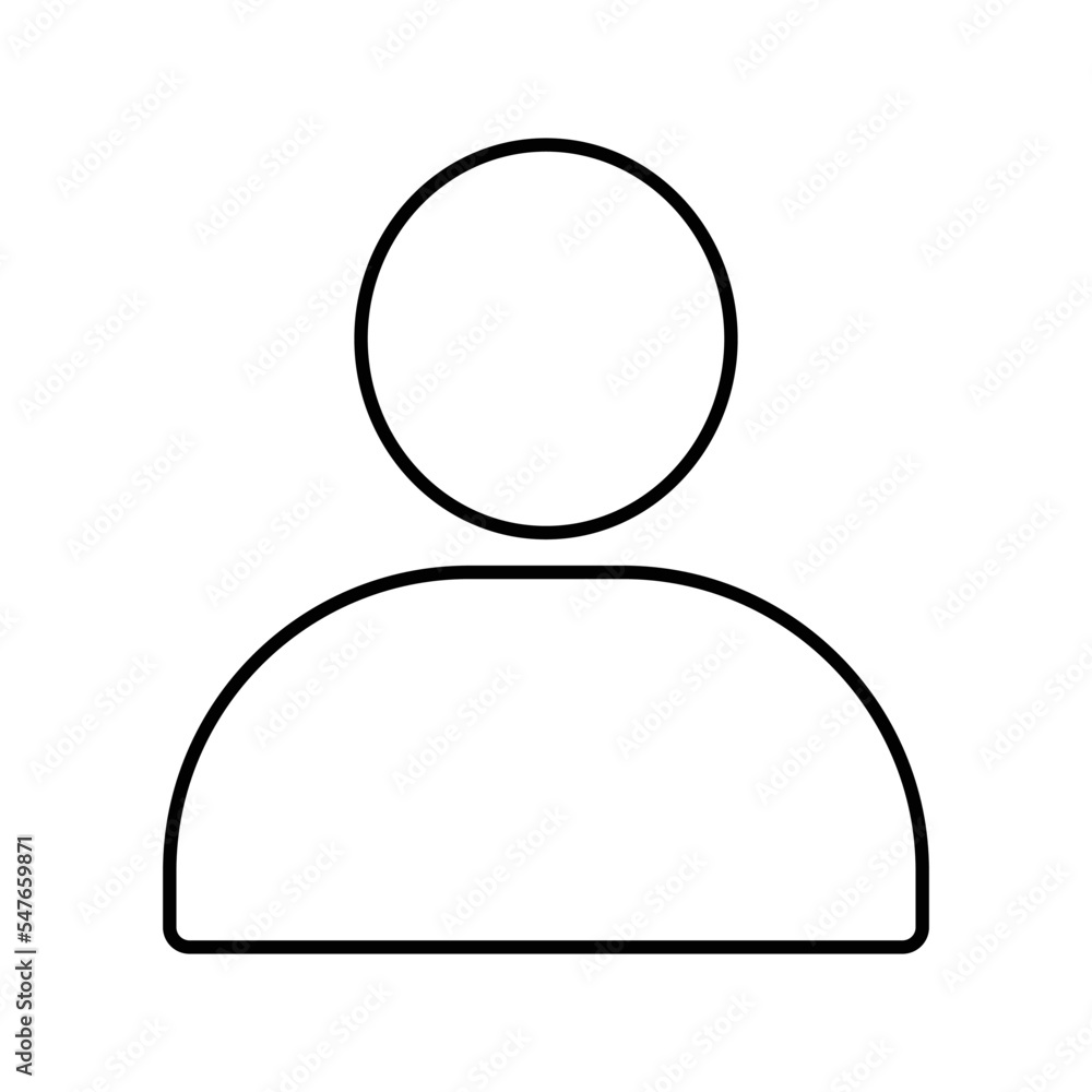 Person Icon in Line Style Person Icon in Line Style