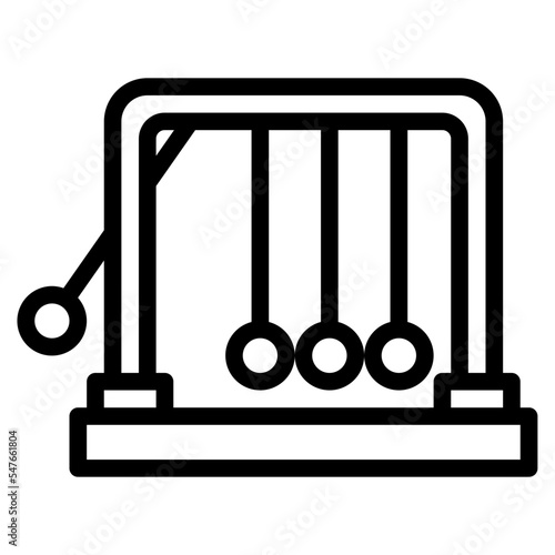 newtons cradle momentum physic science icon