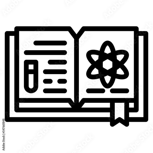 science book learn infomation science icon
