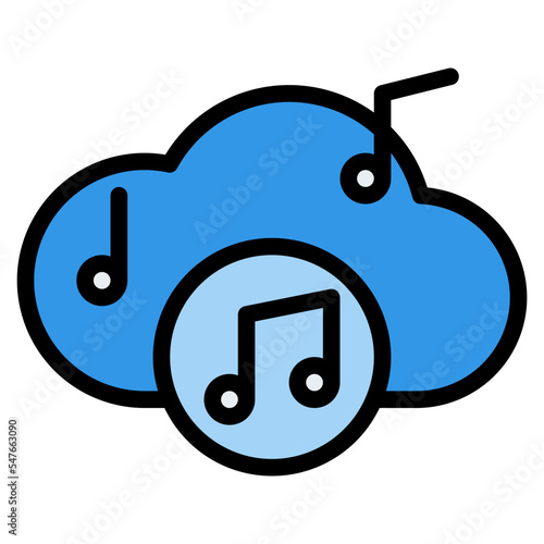 music cloud upload song playlist icon