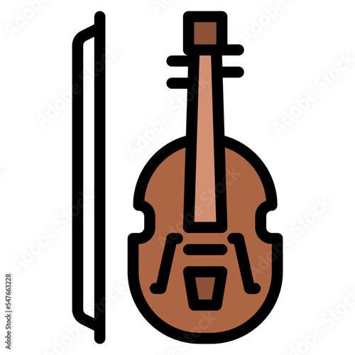 violin music sound orchestra icon