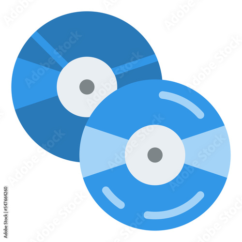 compact disc music record media icon