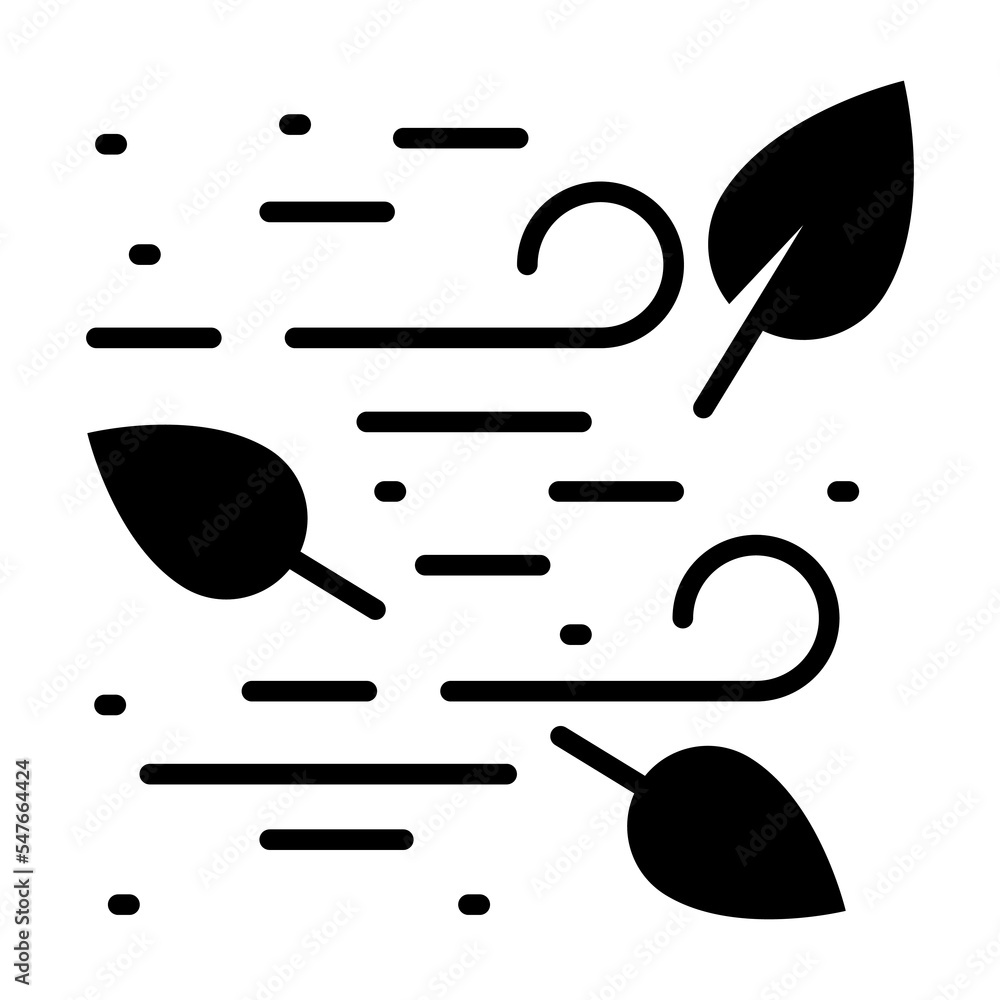 Wind, forecast, weather icon in modern style for website mobile logo ...