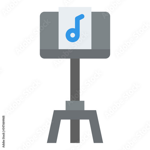music stand concert music orchestra icon