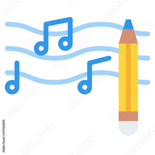 songwriter music lyric rhythm icon