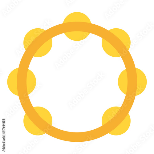 tambourine music sound rhythm icon