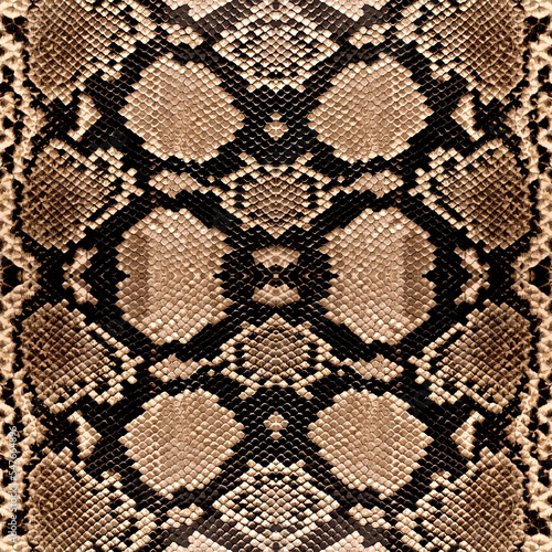 Seamless snake texture, snake skin, python pattern.