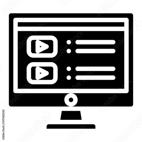 music playlist video music computer icon
