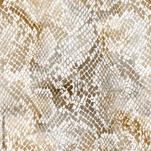 Seamless snake texture, snake skin, python pattern.