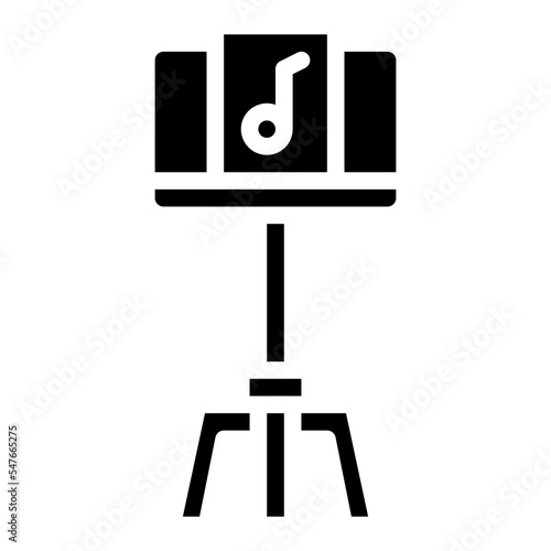 music stand concert music orchestra icon