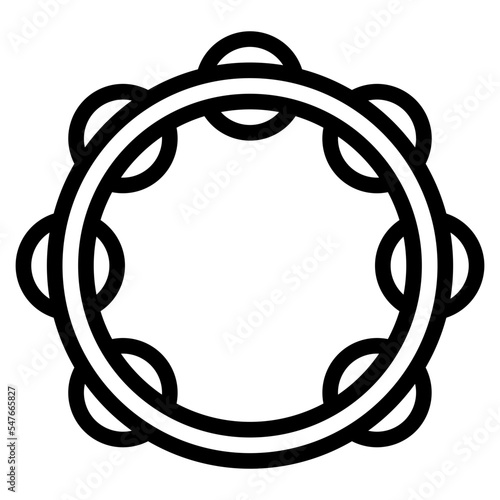 tambourine music sound rhythm icon