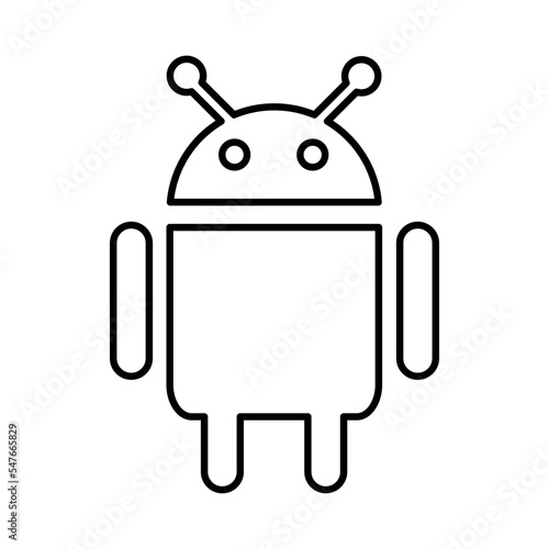 Android Icon in Line Style