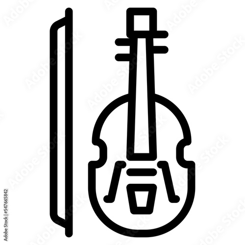 violin music sound orchestra icon