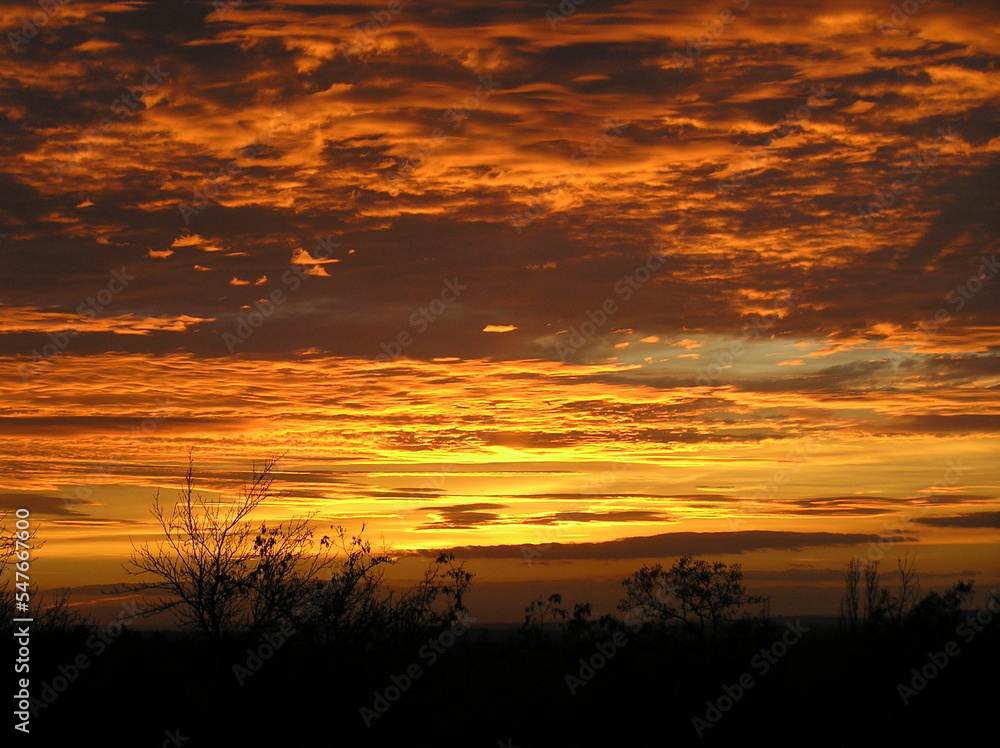 Sunset in the mountains