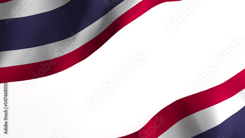 national flag background image,wind blowing flags,3d rendering,Flag of Thailand