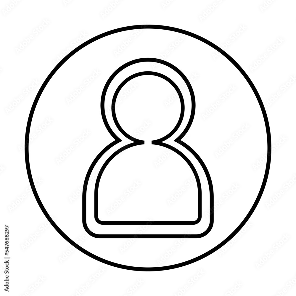 User Icon in Line Style User Icon in Line Style