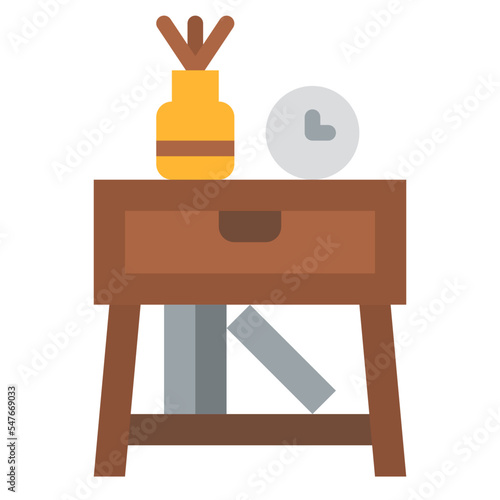 bedside table bedroom furniture interior icon