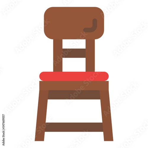 chair furniture seat interior icon