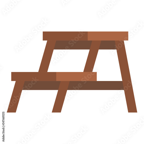 step stool furniture interior icon