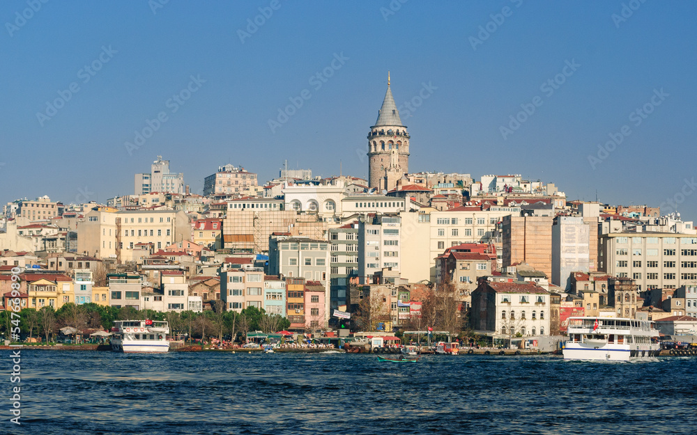 Skyline of Istanbul with Galata Tower