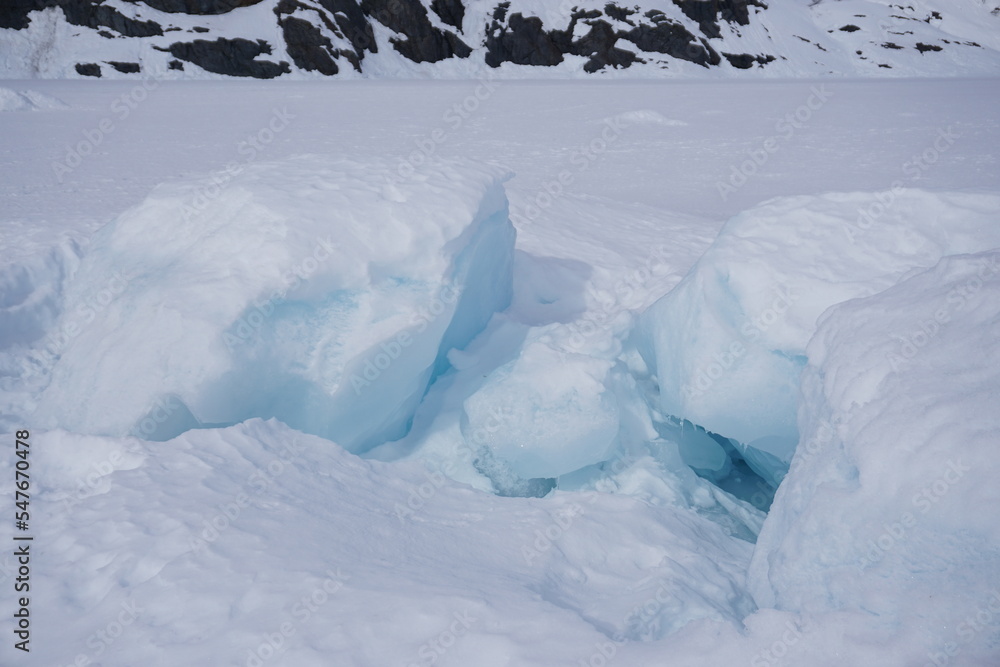 Inside the glacier