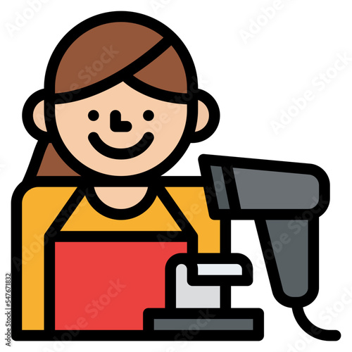 cashier job sale payment icon